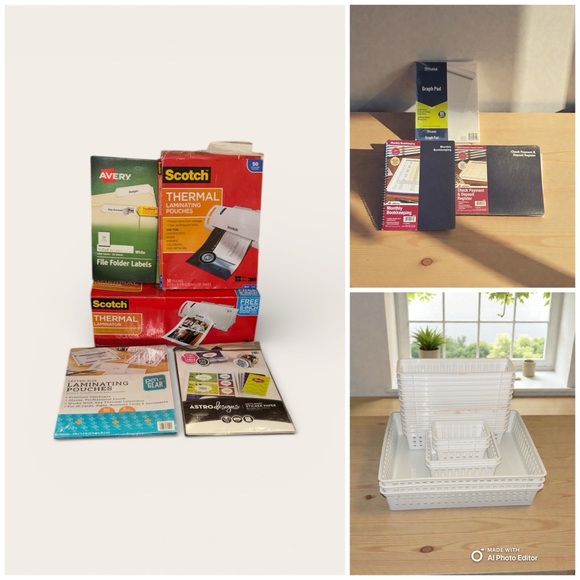 Other - White Storage Basket Set